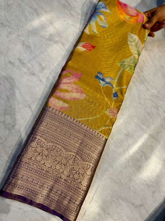 Tussar Dupion Silk Saree