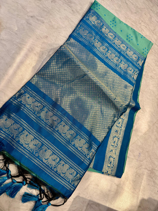 Tussar Gadwal Pattu Saree