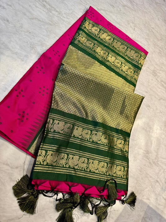 Tussar Gadwal Pattu Saree