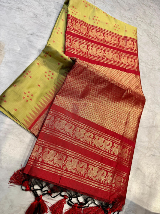 Tussar Gadwal Pattu Saree