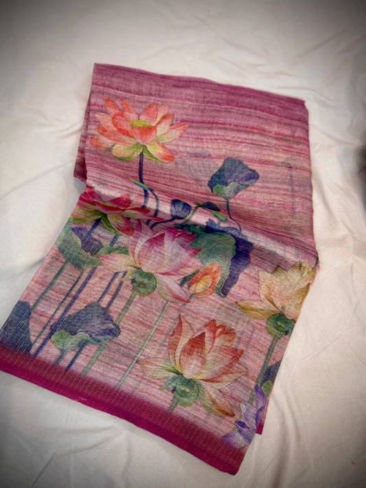 Tussar Pichwai Saree