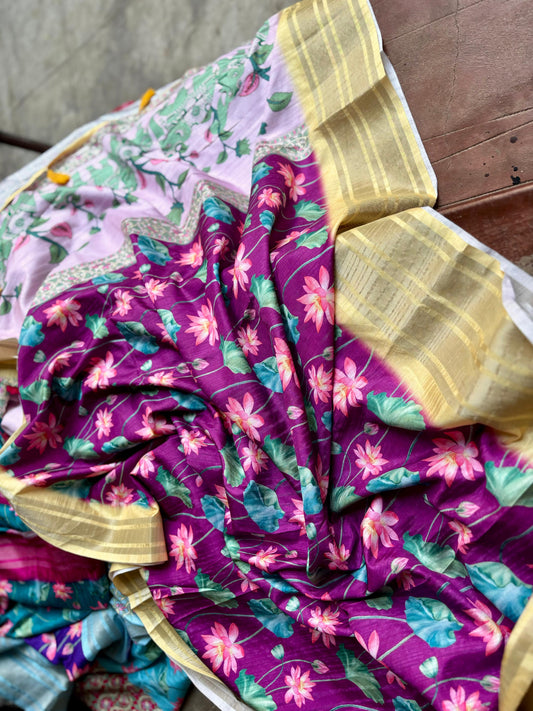 Tussar Pichwai Silk Saree