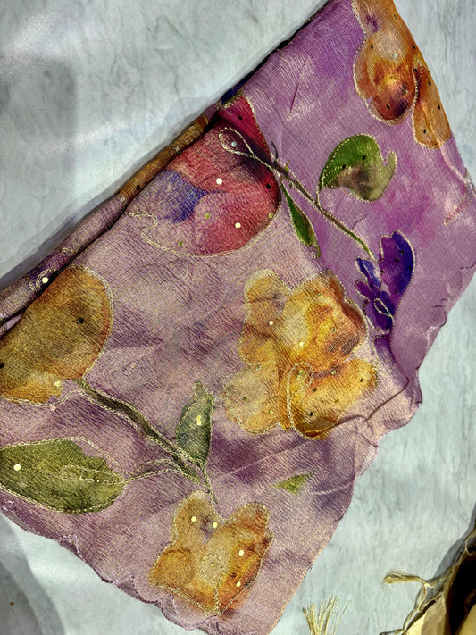 Tussar Tissue Saree