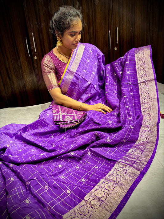 Viscose Crape Silk Saree