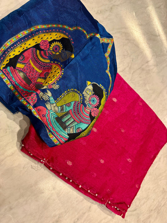 Viscose Motif Silk Saree