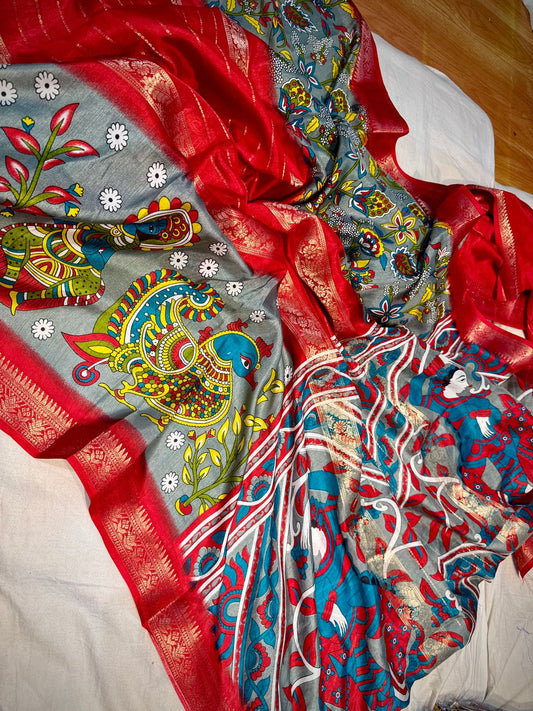 Viscose Mysore Crape Silk Saree