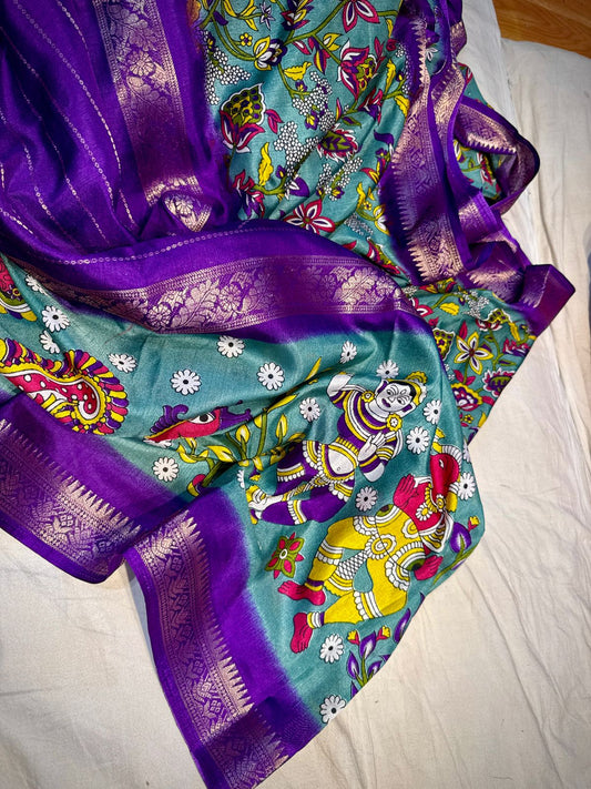 Viscose Mysore Crape Silk Saree