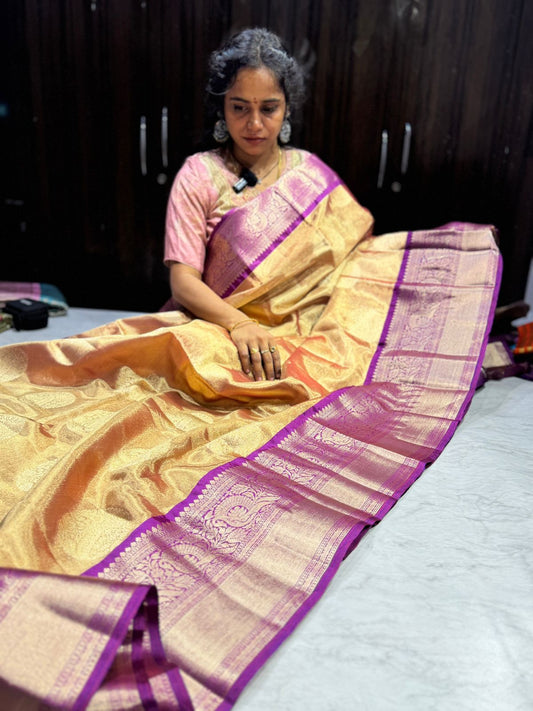 Tissue Kanchi Banarasi Pattu