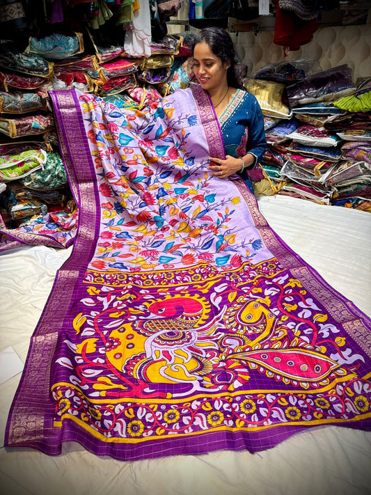 Mangalagiri Checks Saree