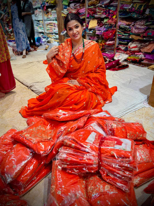 Viscose Georgette Saree