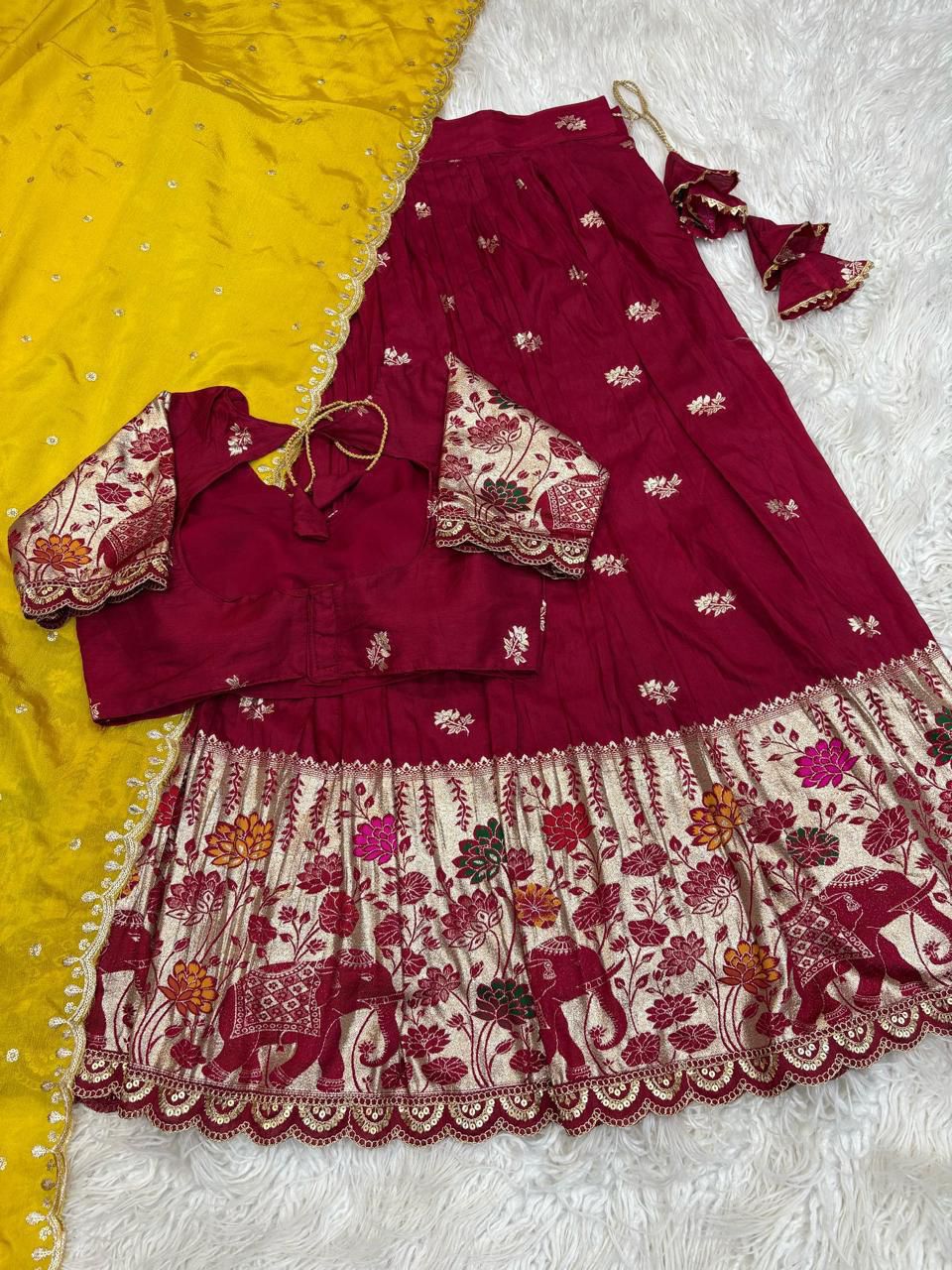 Ready To Wear Banarasi Pattu Lehenga