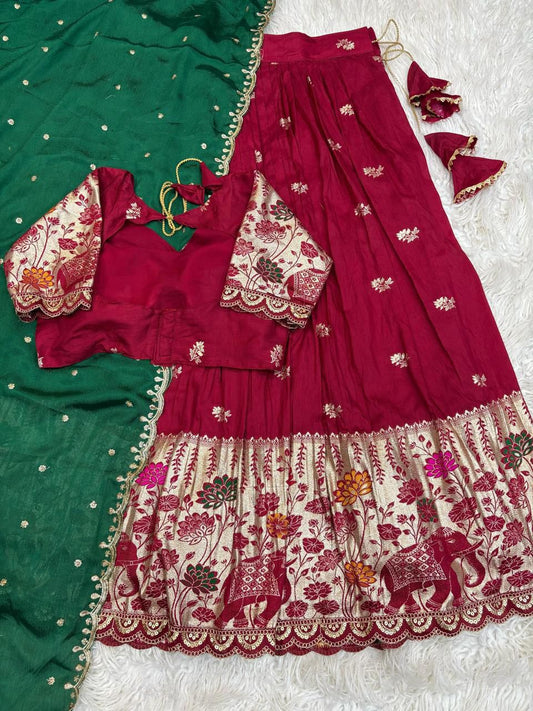 Ready To Wear Banarasi Pattu Lehenga