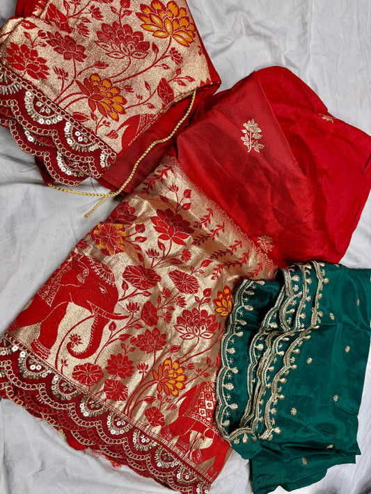 Ready To Wear Banarasi Pattu Lehenga