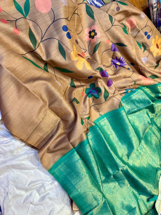 Kaddi Tussar Saree