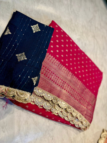 Moonga Silk Saree