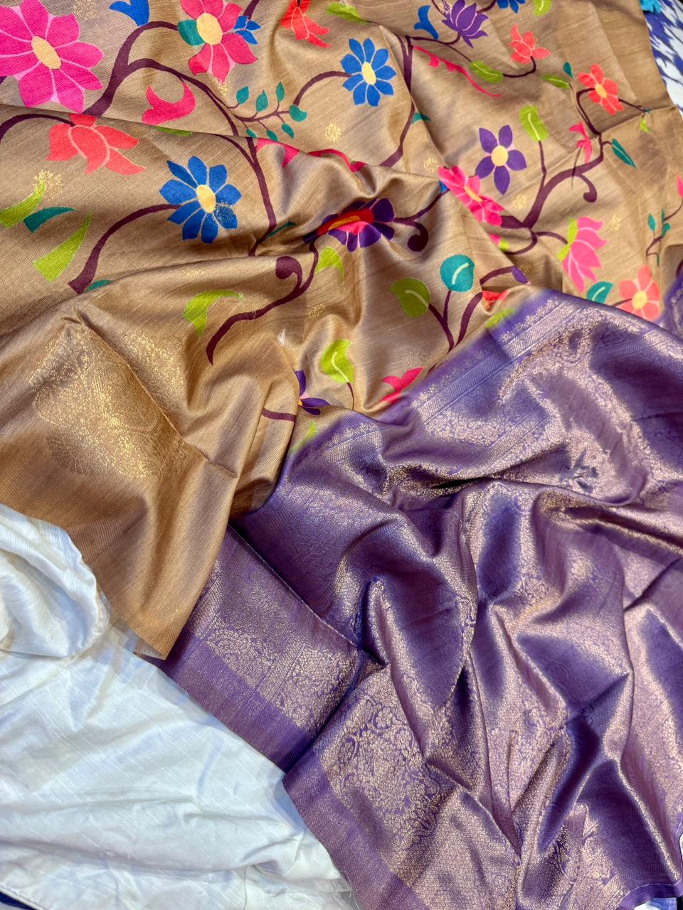 Kaddi Tussar Saree