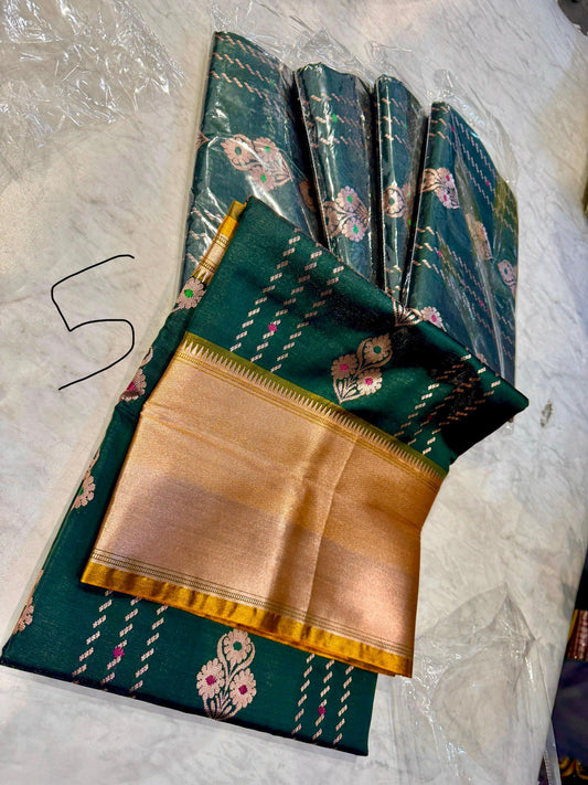 Tissue Kanchi Dharmavaram Pattu Saree