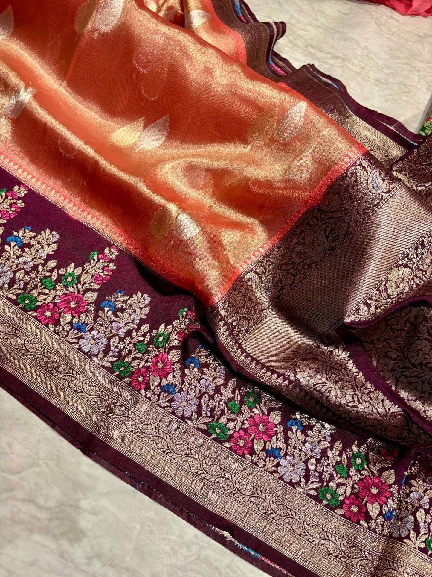 Tissue Dupion Pattu Saree
