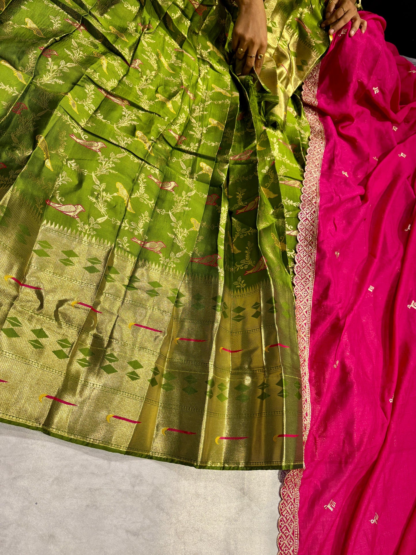 Banarasi Semi Stitched Lehenga