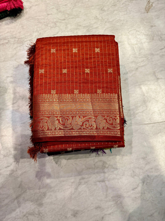 Kanchi Gadwal Silk Saree