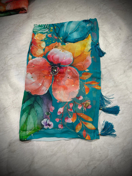 Kadhana Work Saree