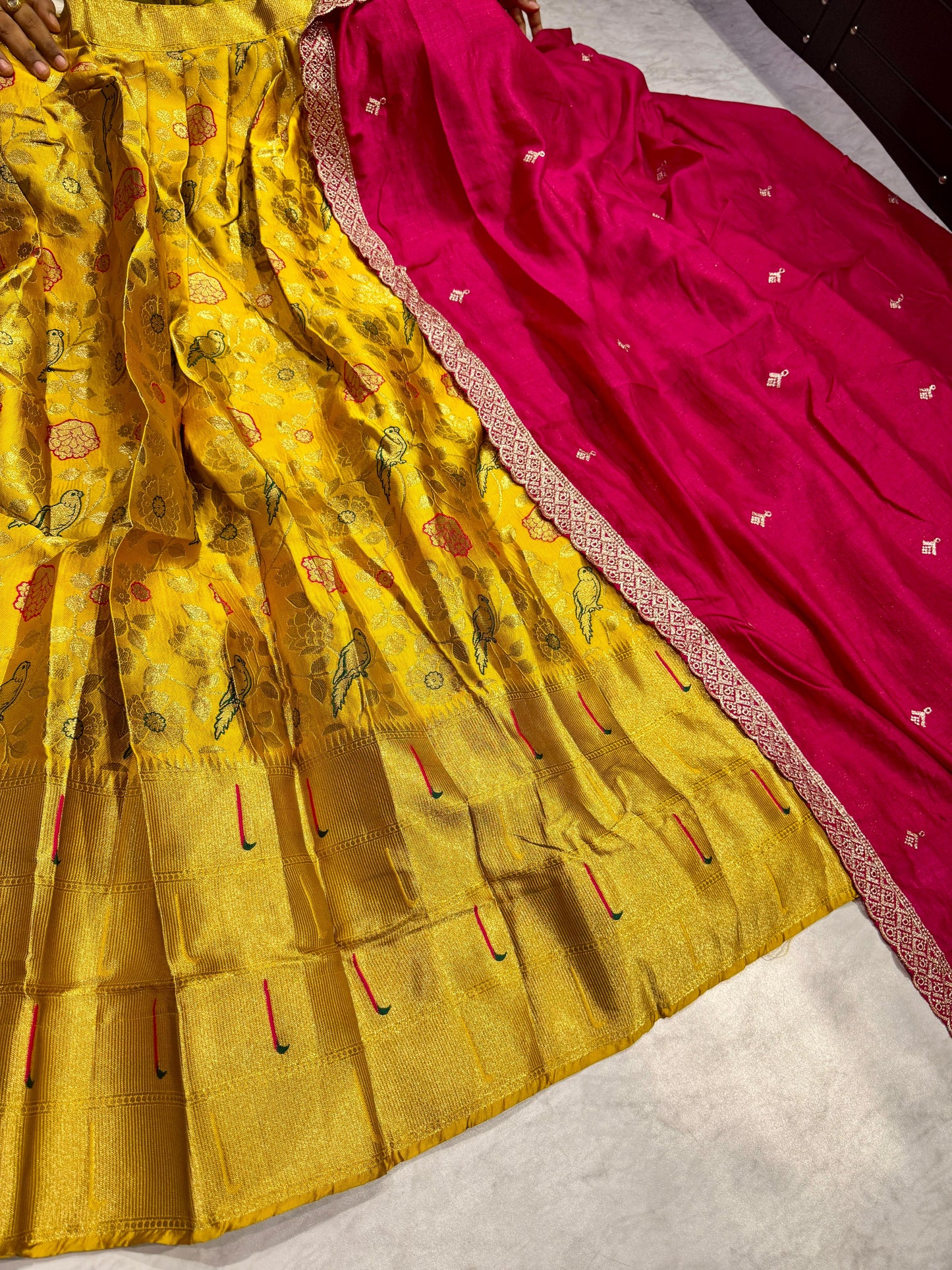 Banarasi Semi Stitched Lehenga