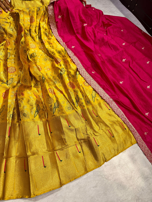 Banarasi Semi Stitched Lehenga