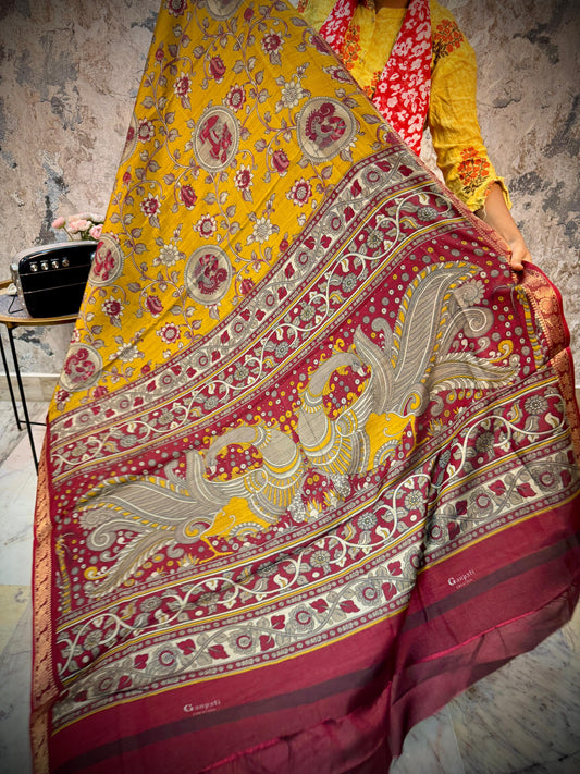 Chennuri Pen Kalamkari Saree