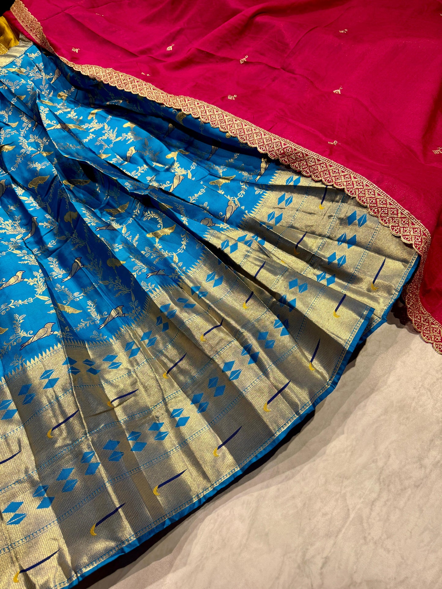 Banarasi Semi Stitched Lehenga
