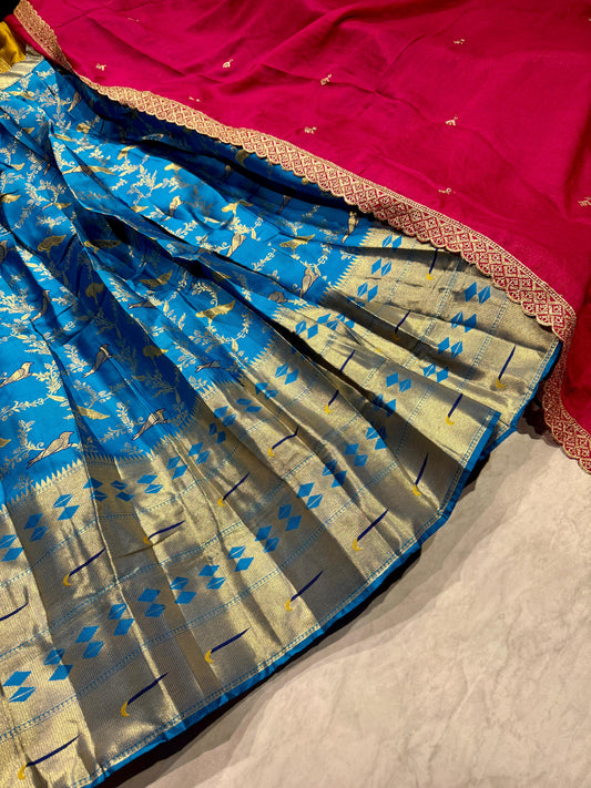Banarasi Semi Stitched Lehenga
