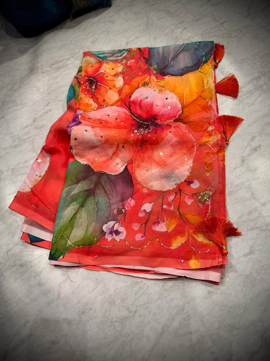 Kadhana Work Saree