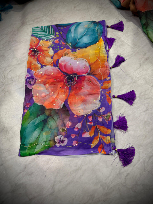 Kadhana Work Saree