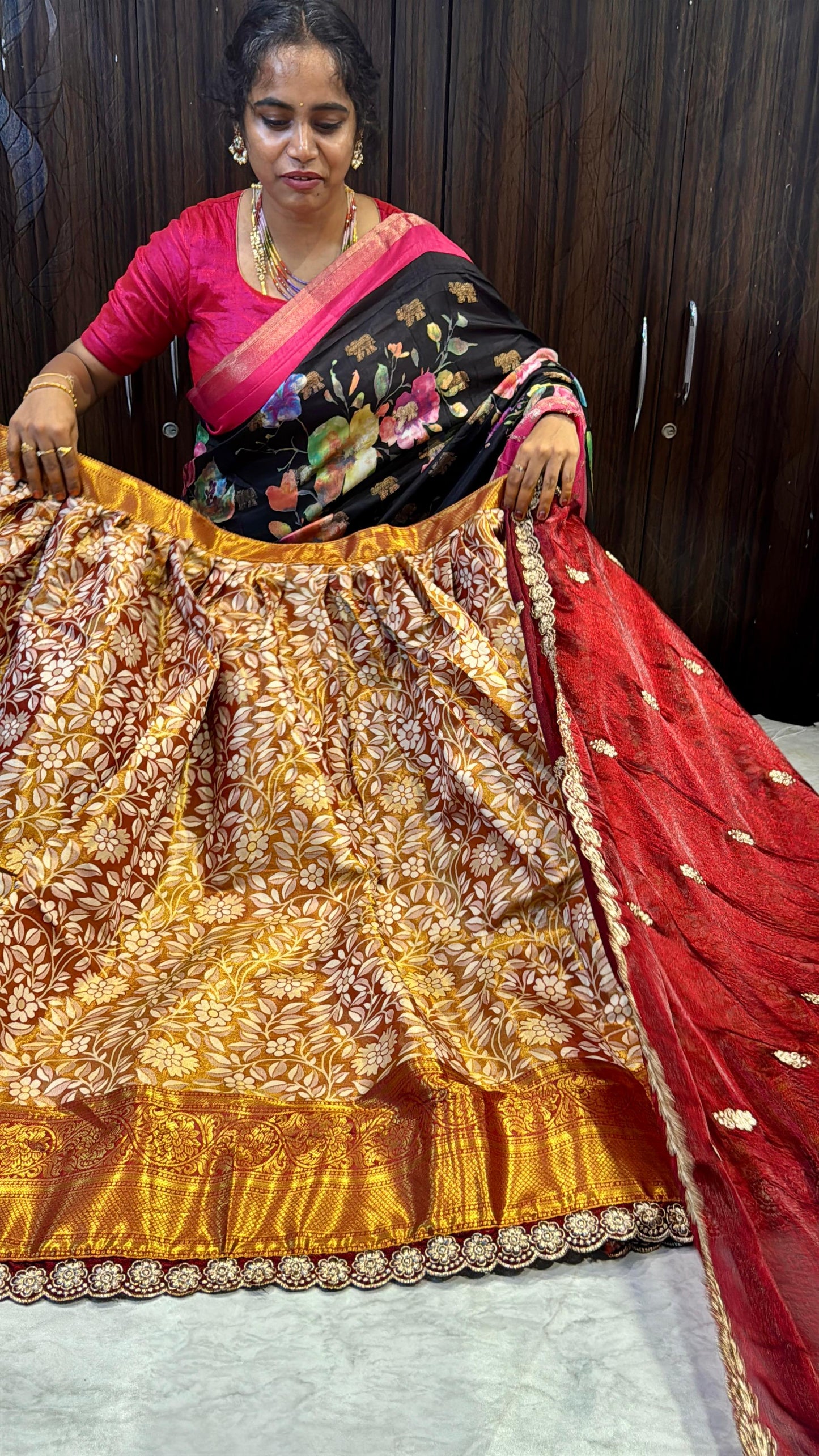 Semi Stitched Lehenga