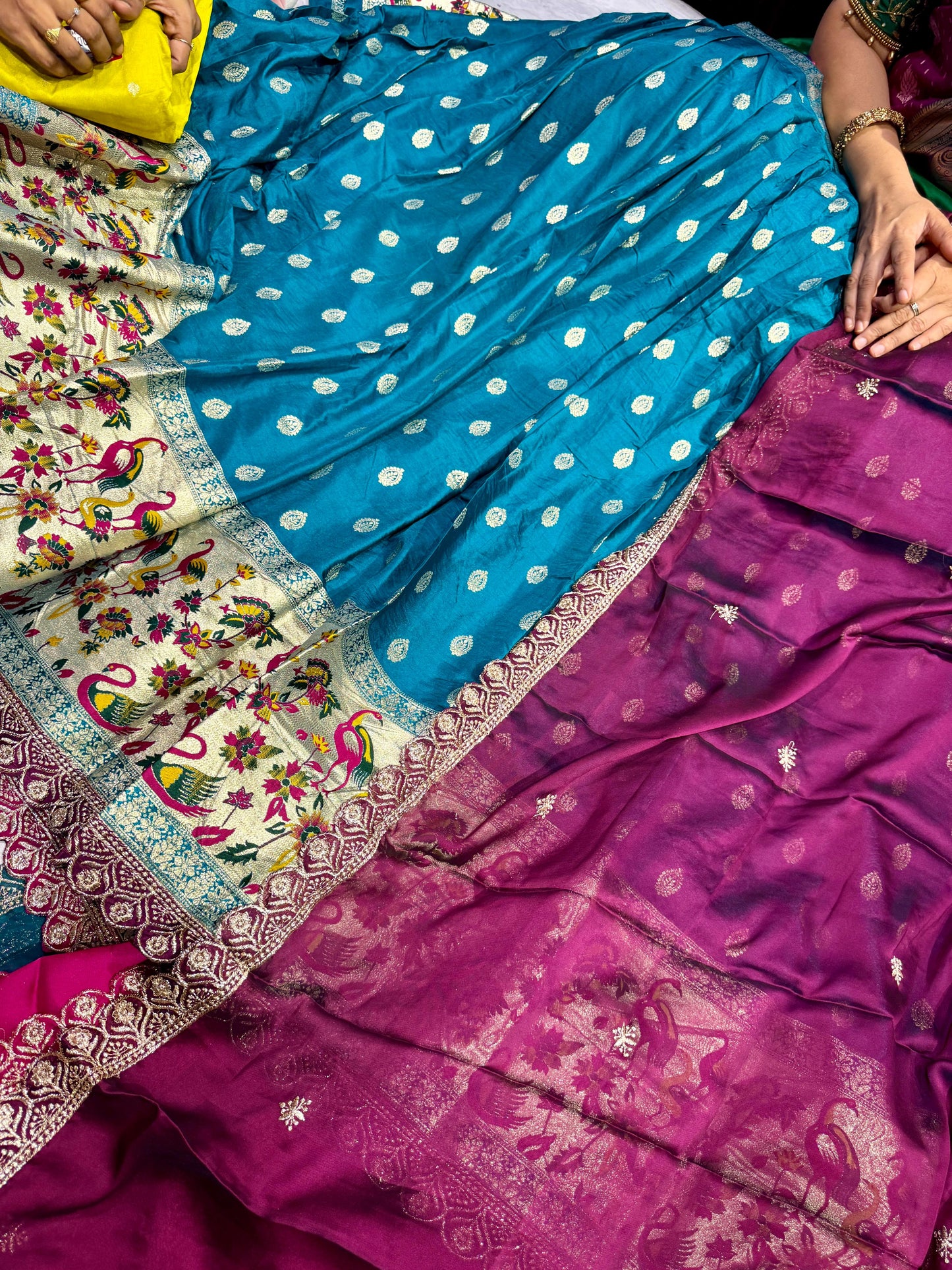 Mushru Silk Semi Stitched Lehenga