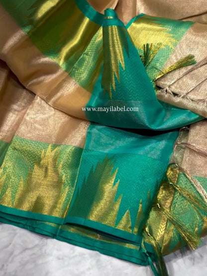 One Gram Glass Tissue Saree